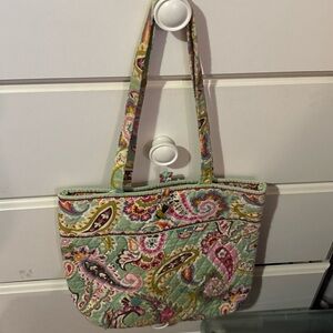 Paisley Patterned Tote Bag - Multicolor